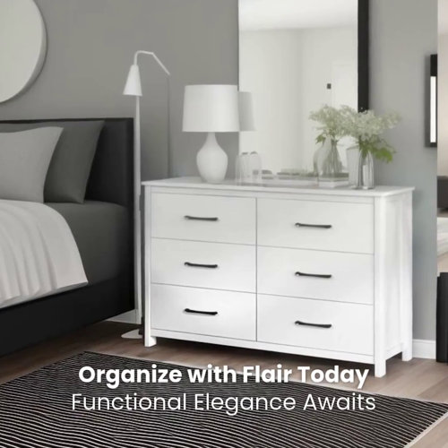 Wade Logan® Allysyn 6 Drawer Dresser & Reviews | Wayfair